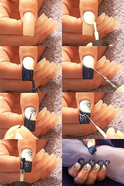 Идеи маникюра на короткие ногти в домашних условиях для начинающих (55 фото)