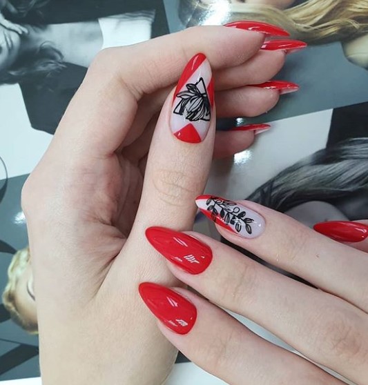 Красные ногти с узорами: 60+ стильных идей для уверенных в себе женщин
