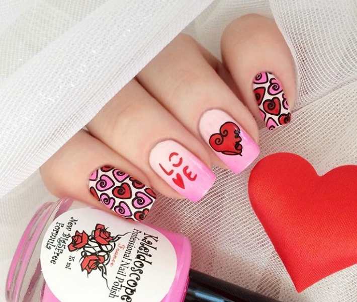 Любовь и сердце: 170+ лучших идей нейл-арта ко Дню святого Валентина
