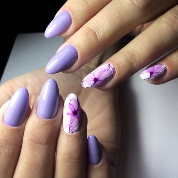 Фиолетовые ногти (53 фотографии)
